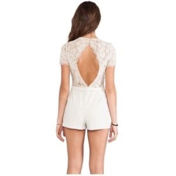 BCBG Mandana Open Back Romper - Picture 3 of 10